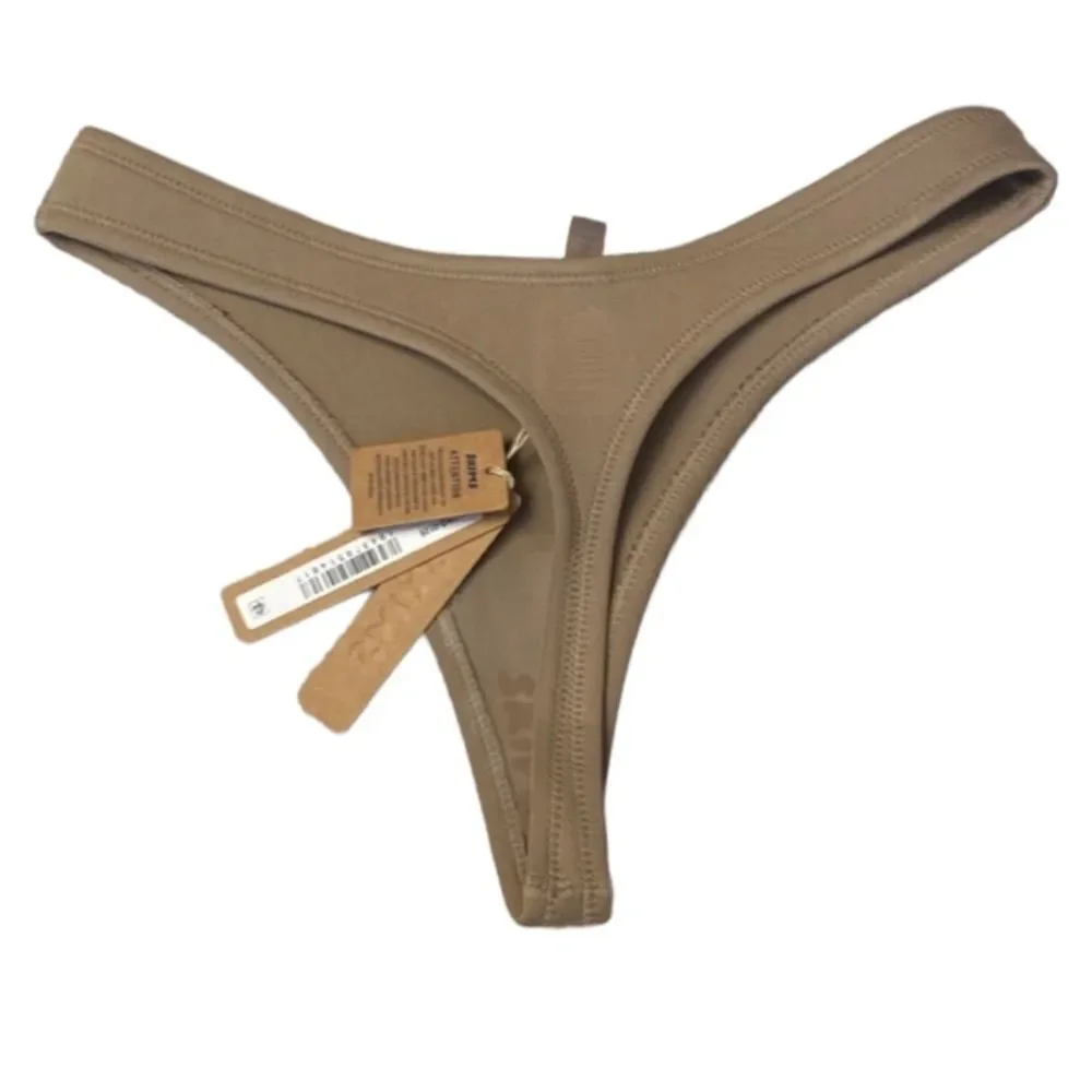 NWT SKIMS Scuba Sport Thong In Desert Bikini Swim Bottom
